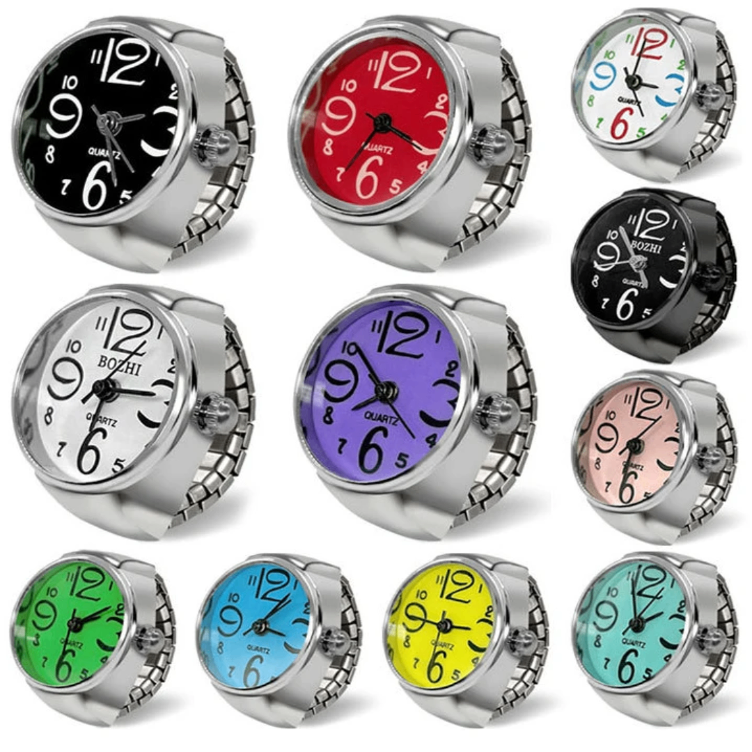 Montre Anneau Réglable en Acier