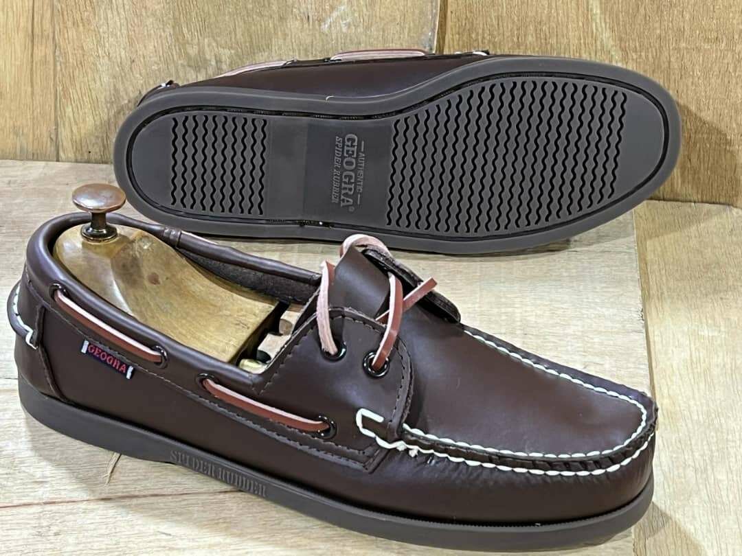 Chaussures bateau homme en cuir