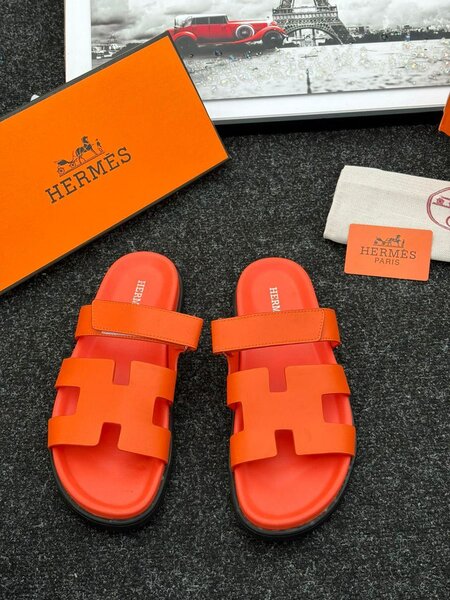 Sandales Hermès orange