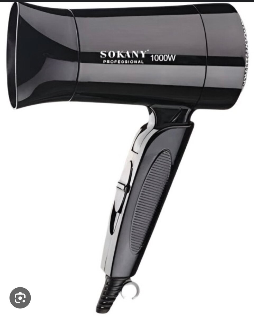 Foldable travel hair dryer