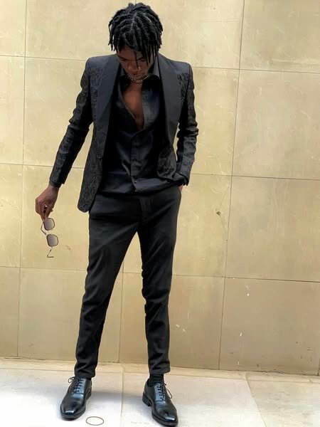 Black men's suit