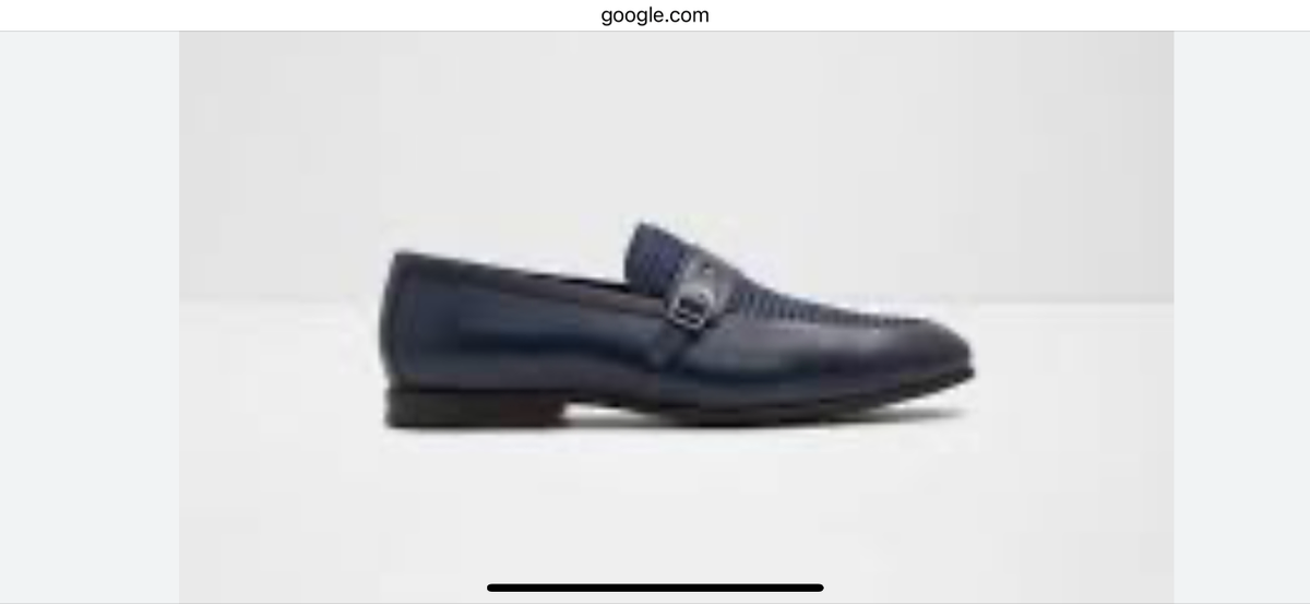 Mocassins élégants en cuir bleu