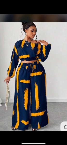 Ensemble élégant imprimé