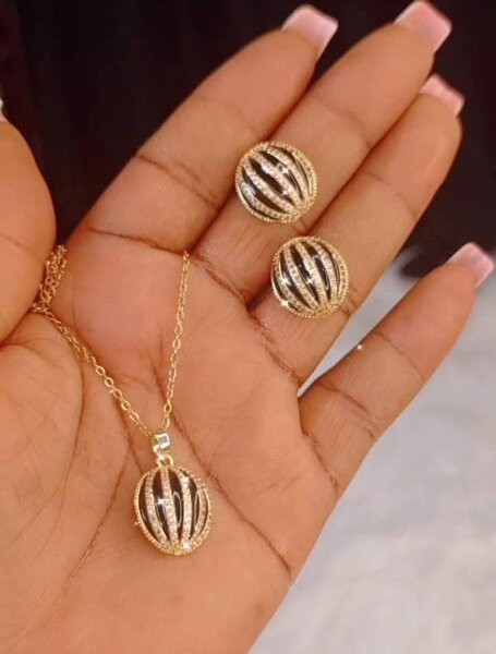 Ensemble Bijoux Doré Élégant