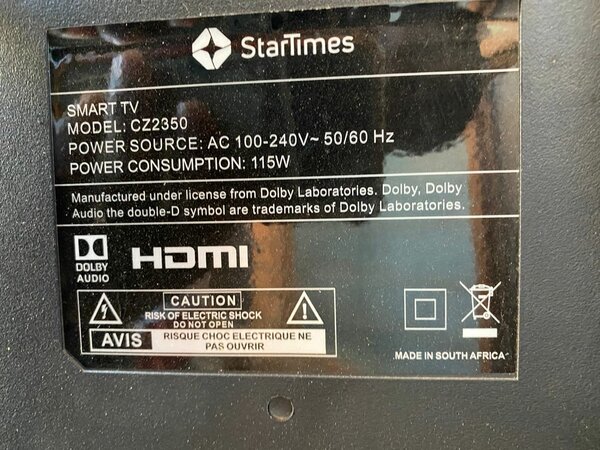 STARTIMES 50" SMART TV