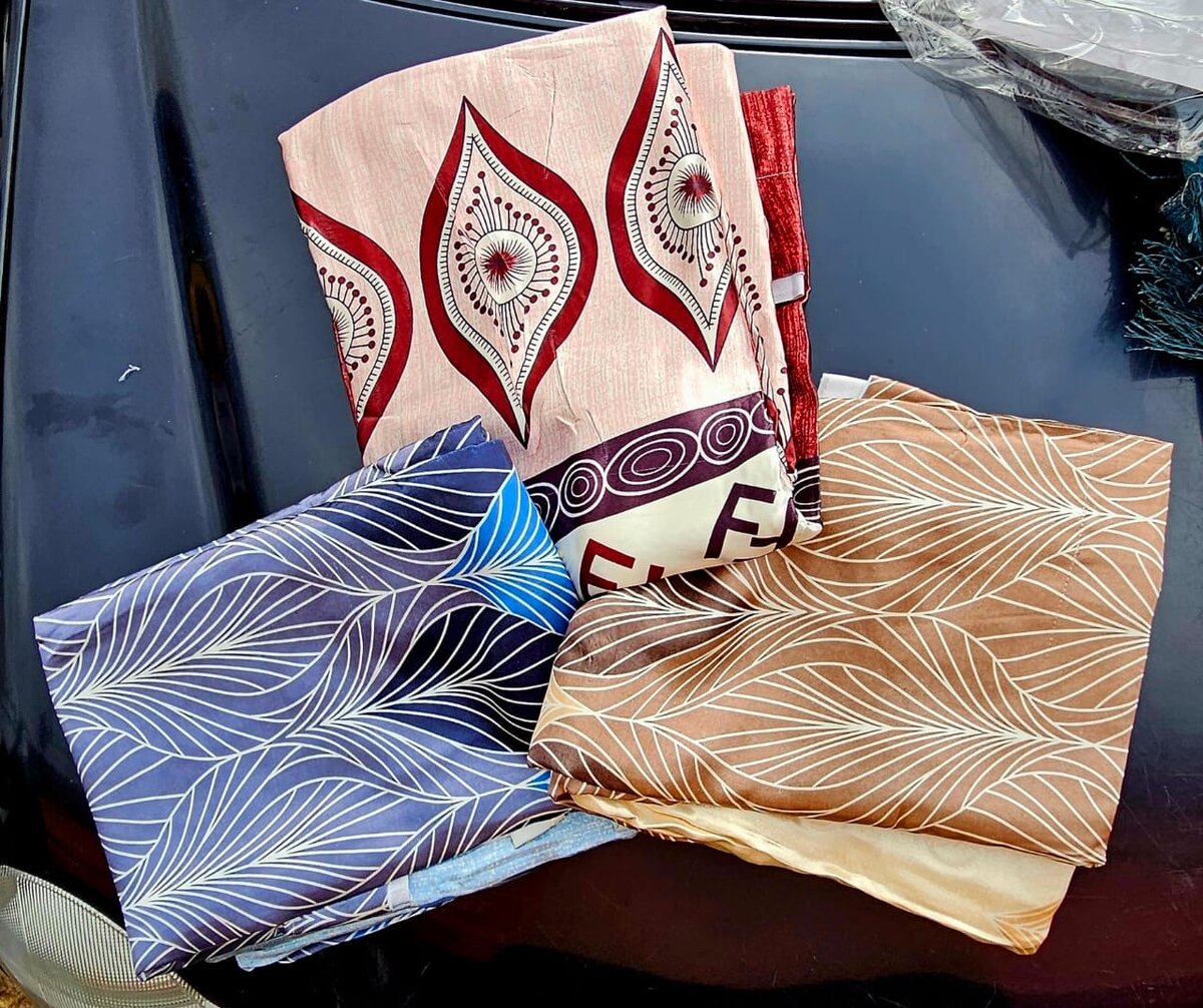 Rideaux tissus colorés