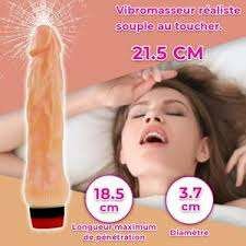 Vibromasseur réaliste 21.5 cm