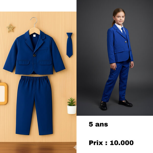 Costume Enfant Bleu 5 Ans