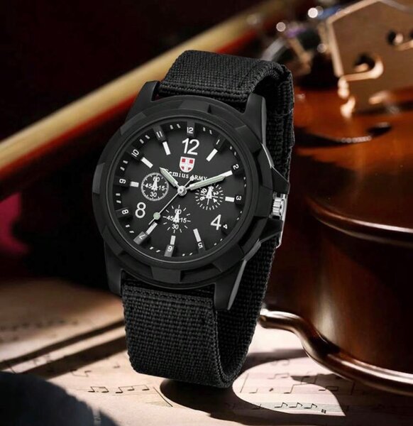 Montre  NAVY noir pour homme