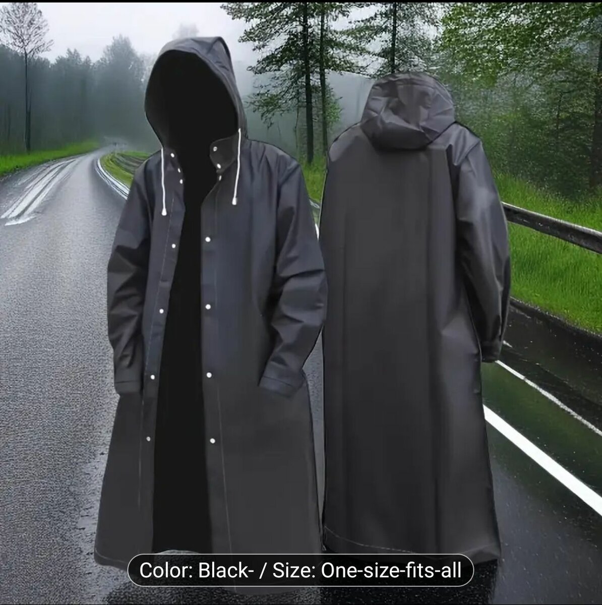 Imperméable veste taille uniqu