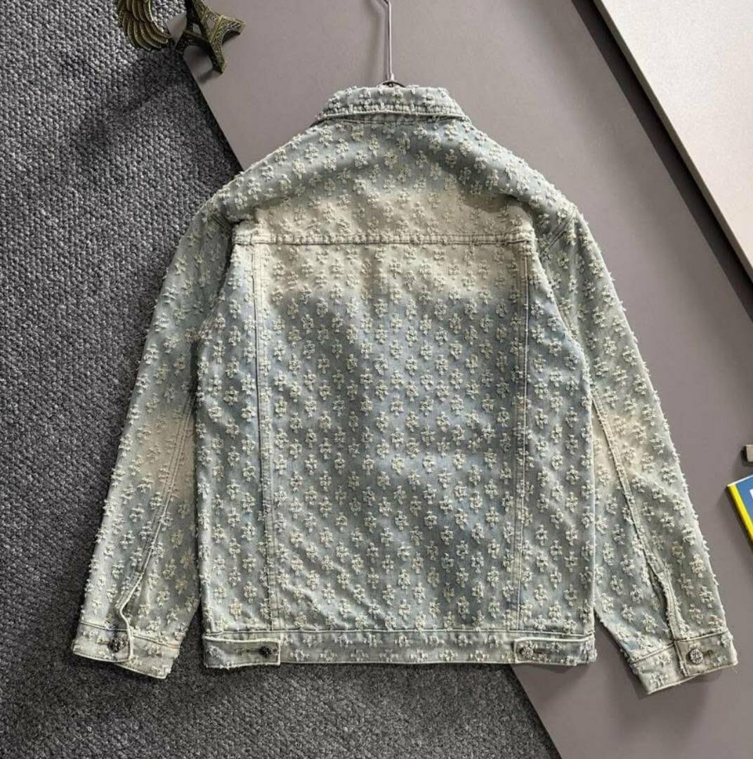 Veste en jean imprimé tendance