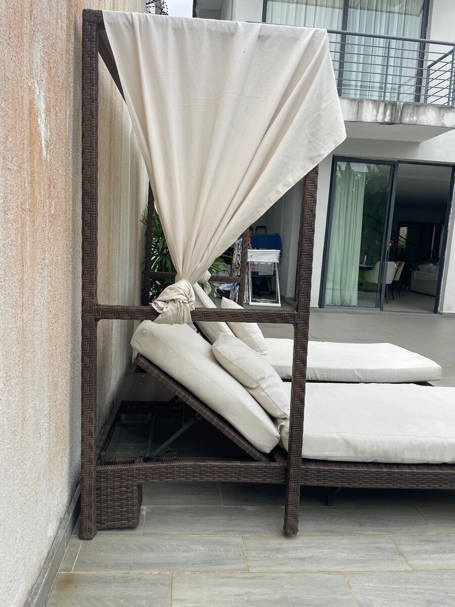 Double transat avec auvent