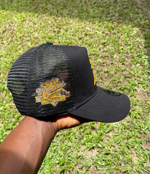 Casquette à filet noir A's