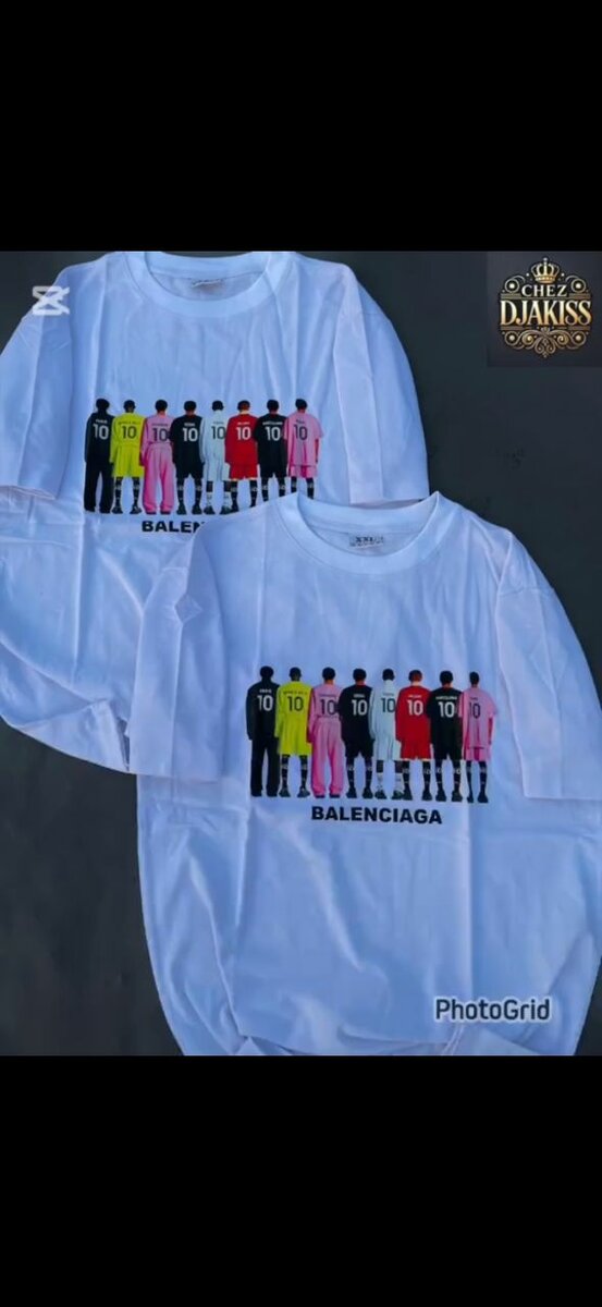 T-shirts tendance Balenciaga et D&G