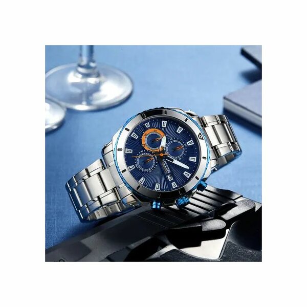 Megir Montre Homme à Quartz - Affichage Analogique MS2075