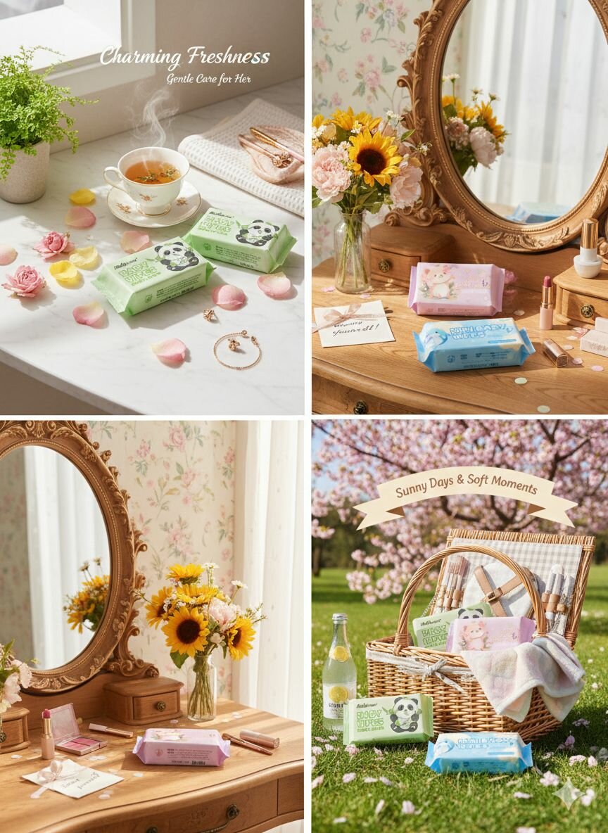 Lingettes  doux et hygiénique