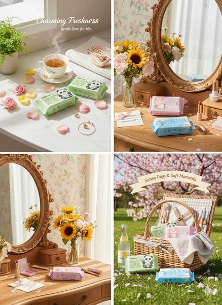 Lingettes  doux et hygiénique