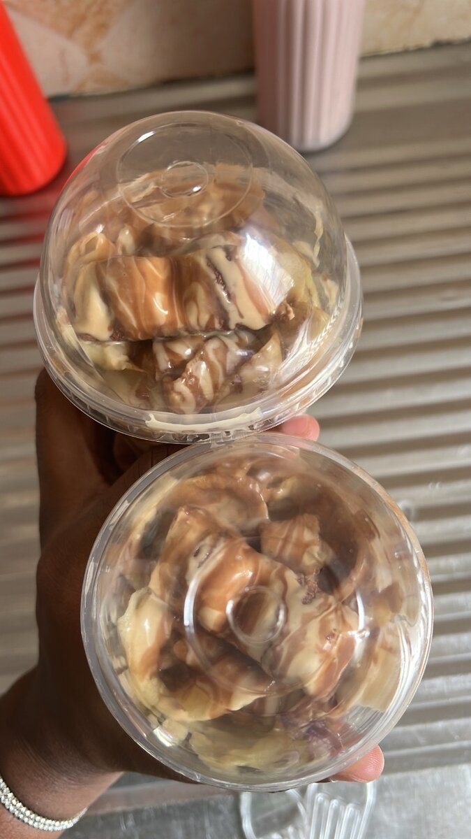 Cup crêpes aux deux chocolats