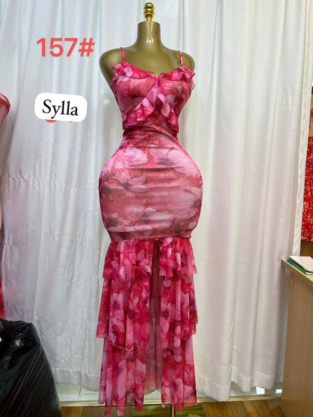 Robe longue florale élégante