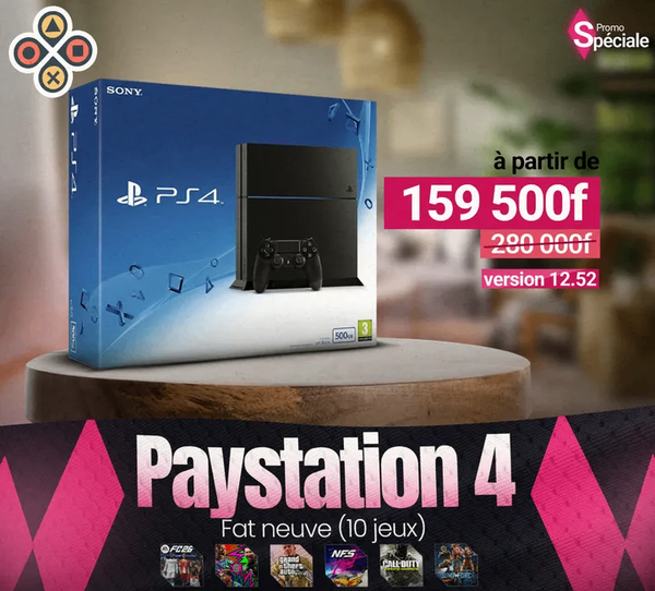 PlayStation 4 Fat avec 10 jeux inclus