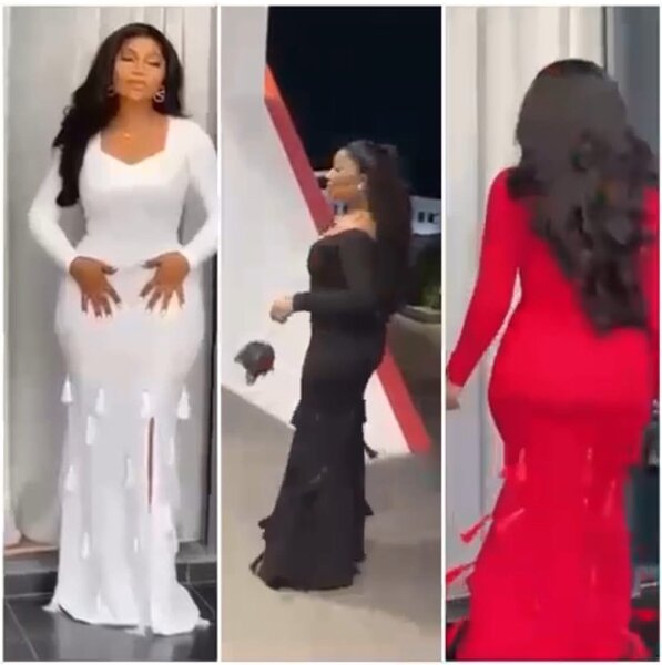 Robe longue rouge élégante