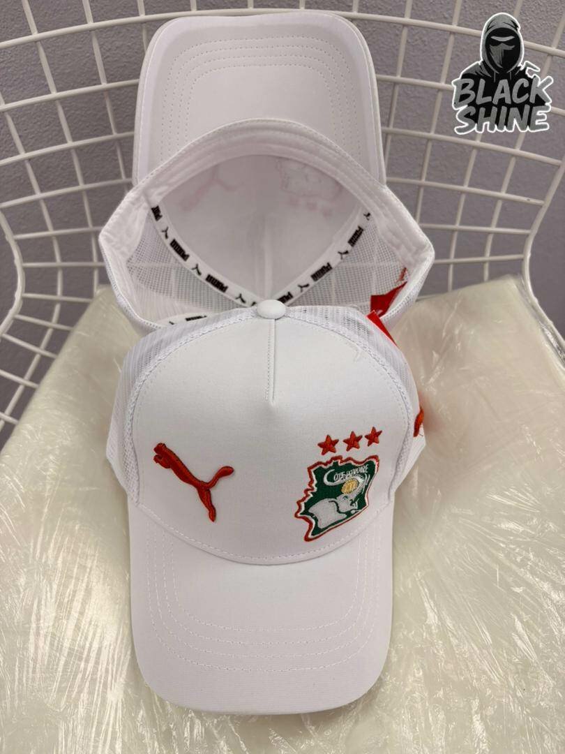 Casquette blanche sport logo