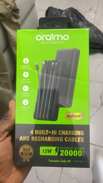 Power Bank Oraimo 20,000mAh