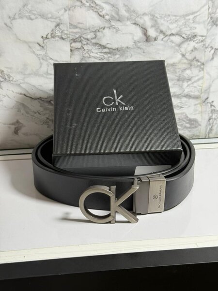 Ceinture Calvin Klein noire pour homme