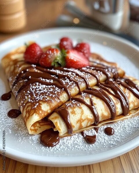 Crêpe chocolat fraises