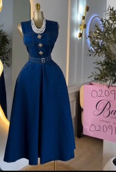 Robe élégante en jean