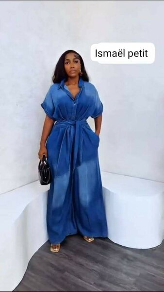 Combinaison ample en denim