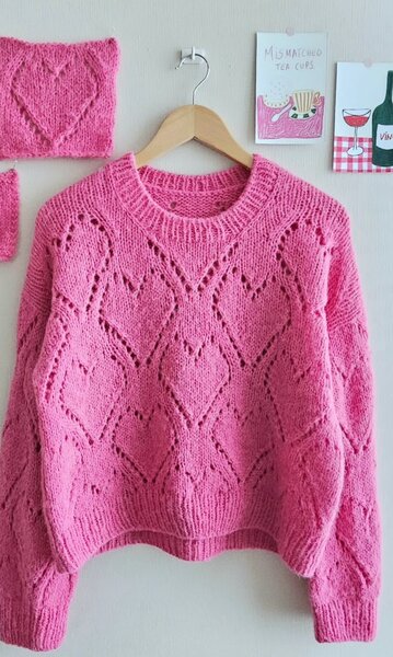 Cozy Pink Knit Sweater
