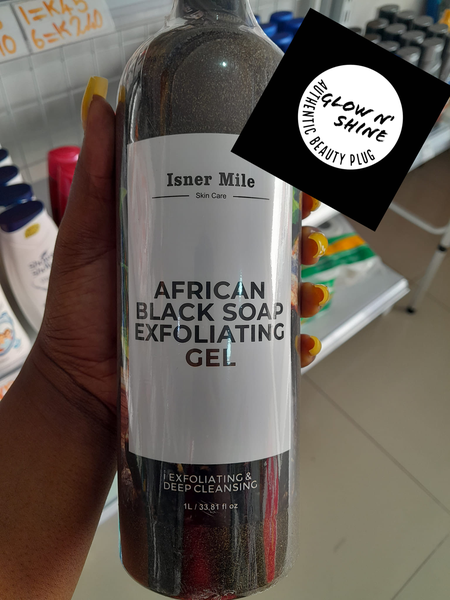 African black soap exfoliating gel