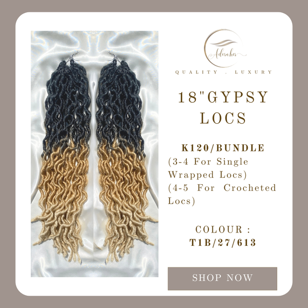 18 inch Gypsy Locs - Colour #T1B/27/613