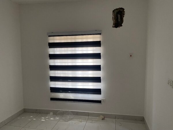 Window blinds (black and white color )