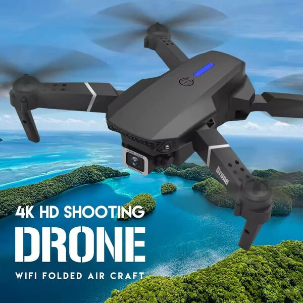 Drone professionnel grand Angle RC 4K HD, Mode caméra, hélic