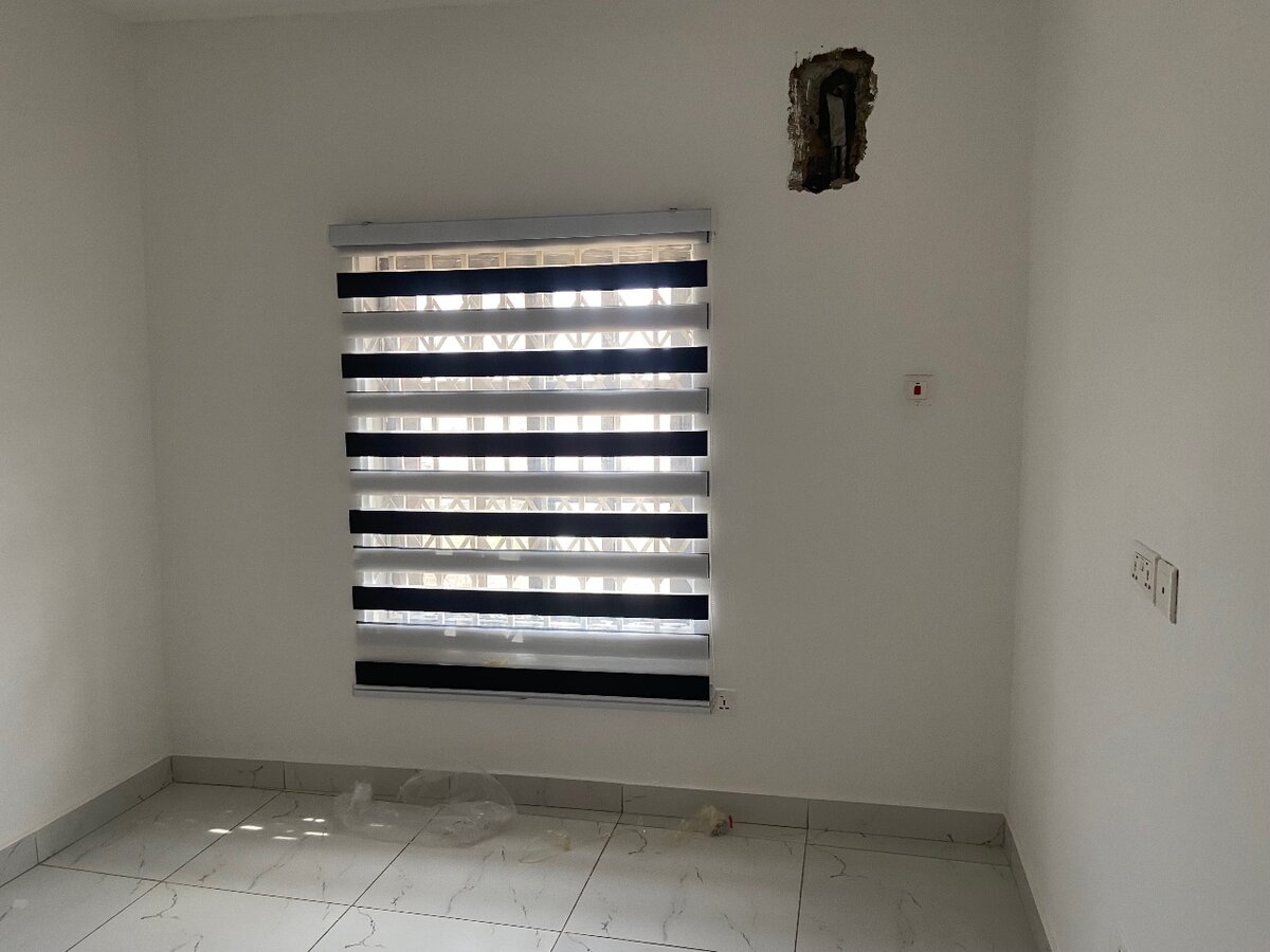 Window blinds (black and white color )