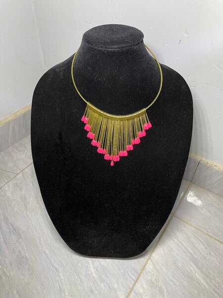 Bright Pink Statement Necklace