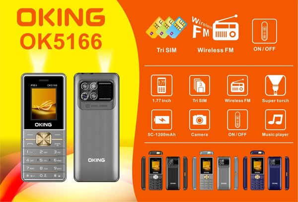 Téléphone OKING OK5166 Tri SIM