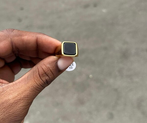 Bague Homme Dorée Élégante