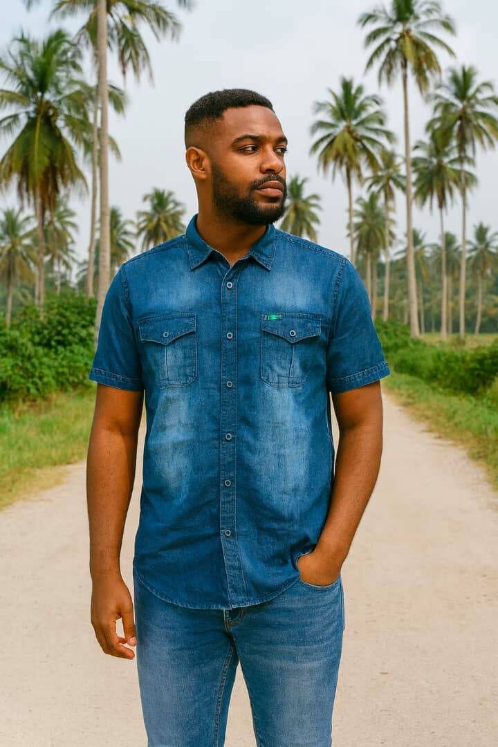 Chemise Denim Homme Élégante