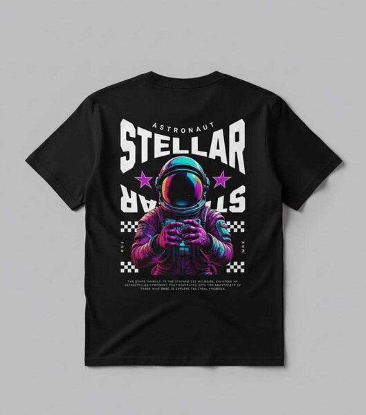 T-shirt Astronaut Stellar noir