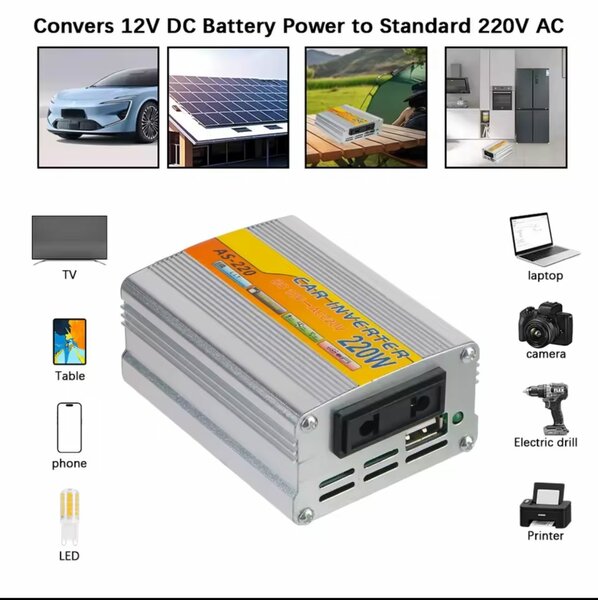 Convertisseur 220V AC 200W