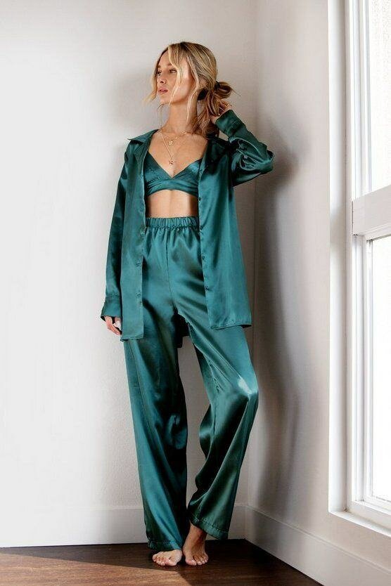 Ensemble de pyjama en satin