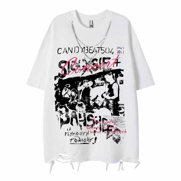 T-shirt oversize graphique