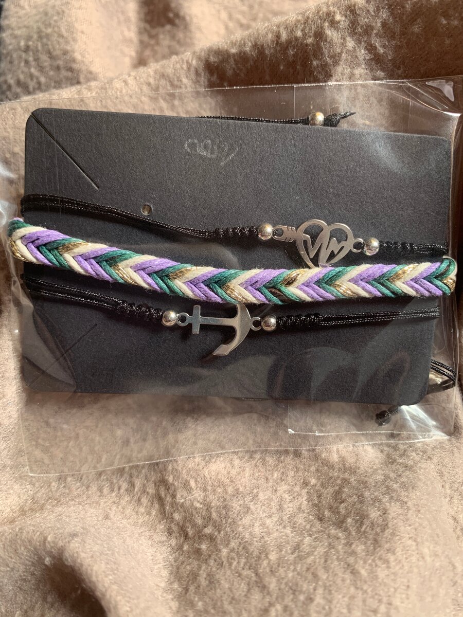 Bracelets en corde tressée