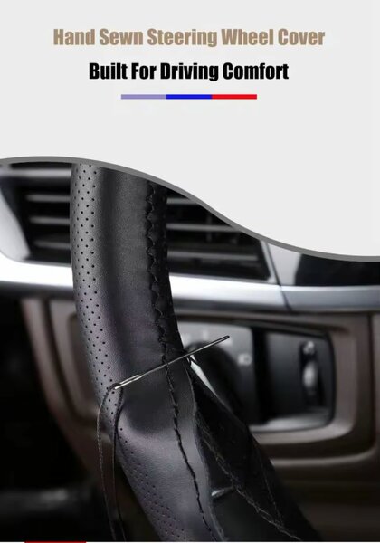 Housse Volant Cuir Cousue Main