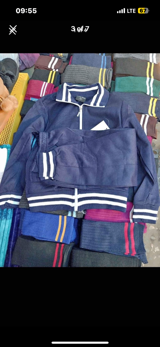School jerseys and tracksuits