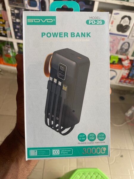 Power Bank 30000mAh LED