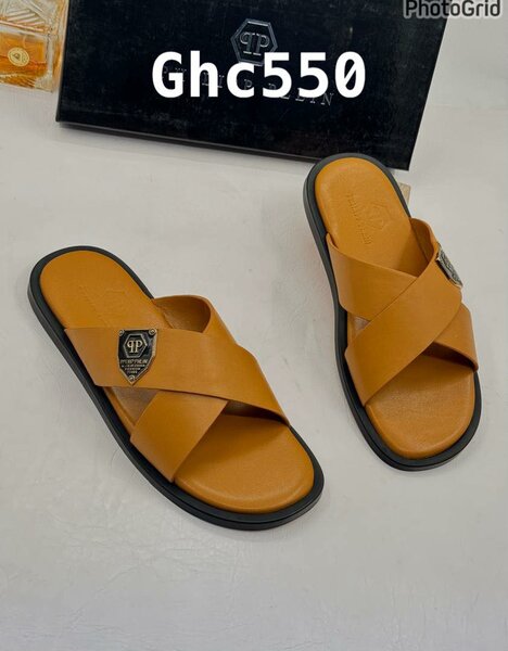 brown flip flops